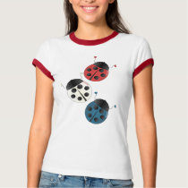 Red White and Blue Ladybugs t-shirts