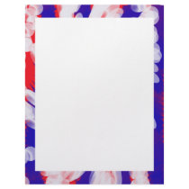 red white and blue letterhead template