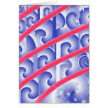 red white and blue number five greeting card