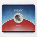 Red White and Blue Obama Mousepad