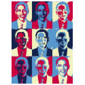 Red, White and Blue Obama Pop Art t-shirts