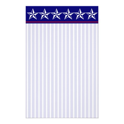 Red, White and Blue Patriotic Stationery | Zazzle