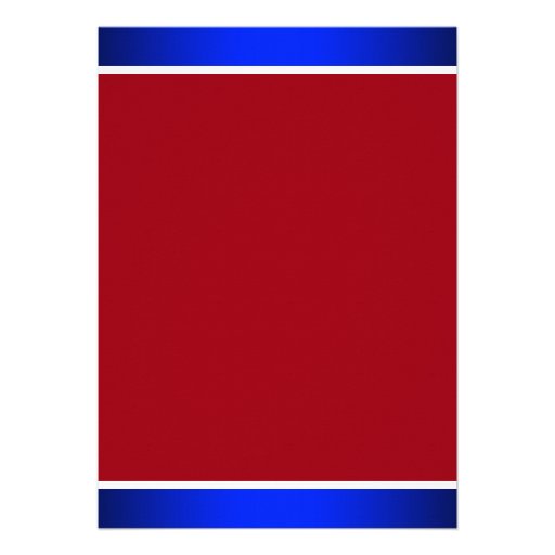Red, White and Blue Patriotic Wedding Invitations