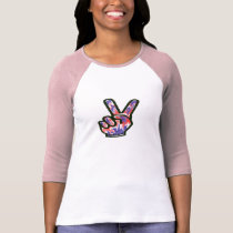 Red White and Blue peace sign t-shirts