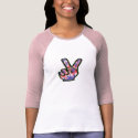 Red White and Blue peace sign t-shirts by artworkbydarlene Red White and Blue peace sign t-shirts