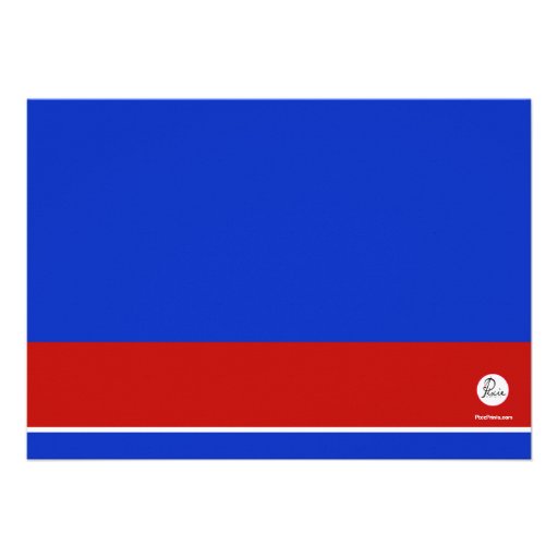 Red, White and Blue Pool Party Invitation