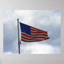 Red White And Blue Poster