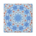 red white and blue roses abstract magnet magnet