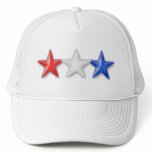 Red, White and Blue Stars Mesh Hats