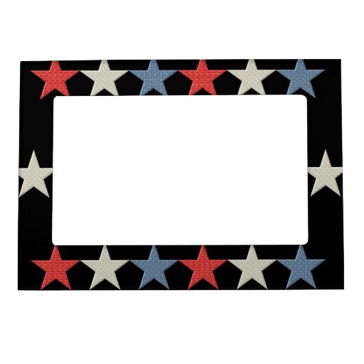 Red White and Blue Stars Picture Frame Zazzle