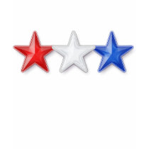 Red, White and Blue Stars t-shirts by Curious_Dreams Red, White and Blue Stars t-shirts