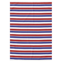 Red White and Blue Striped Tablecloth