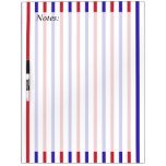 Red, White, and Blue Stripes Dry-Erase Boards