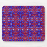 Red White and Blue Swirls Mousepad