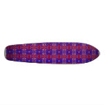 Red White and Blue Swirls Skateboard Oldschool