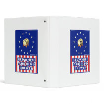 Red White And Blue Wine Brewer Vinyl Binders
