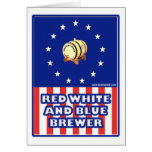 Red White And Blue Wine Brewer Card