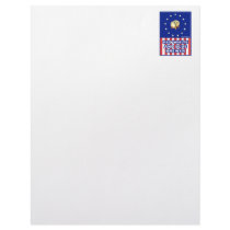 Red White And Blue Wine Brewer Customized Letterhead