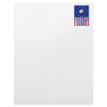 Red White And Blue Wine Brewer Customized Letterhead