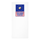 Red White And Blue Wine Brewer Rack Card Design