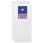 Red White And Blue Wine Brewer Rack Card Design