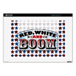 Red White and Boom 15" Laptop Decal