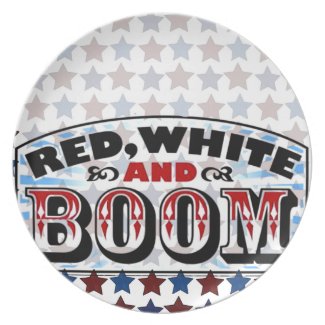 Red White and Boom Party Plates