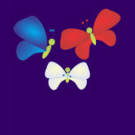 Red, White and Butterflies t-shirts
