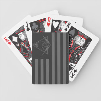 red white and paranoid bicycle playing cards