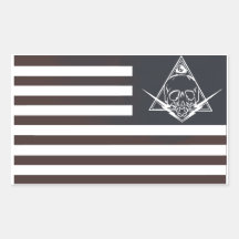 red white and paranoid sticker