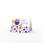 Red, White and Who Owl! cards