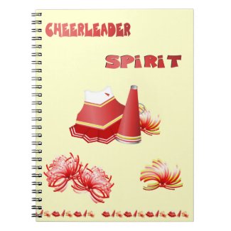 Red, White and Yellow Cheerleader Notebook fuji_notebook