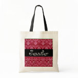 Red White Black Wedding Damask Bridesmaid Bag