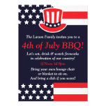 Red, White & Blue 4th of July Invitations invitations