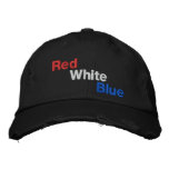 Red White Blue American Flag Colors Baseball Cap