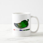 Red, White, Blue and Green Coffee Mug