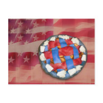 Red, White & Blue Apple Pie Postcards