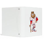 Red white blue baseball guy binders