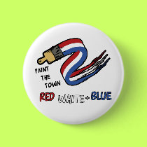 Red White & Blue button