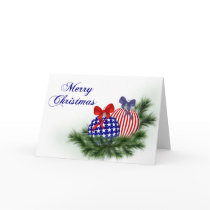 Red, White & Blue Christmas cards by AJsGraphics Red, White & Blue Christmas cards