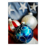 Red White & Blue Christmas Card