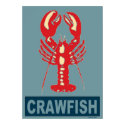 Red White Blue Crawfish posters