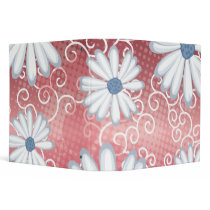 Red White Blue Floral Tribal Daisy Tattoo Pattern Vinyl Binders