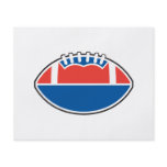 red white blue football icon graphic flyers