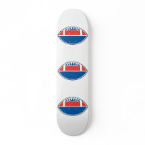 red white blue football icon graphic skate board decks