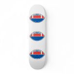 red white blue football icon graphic skate board decks