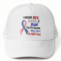 Red White Blue For My Best Friend Hats
