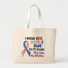 Red White Blue For My Brother Bags