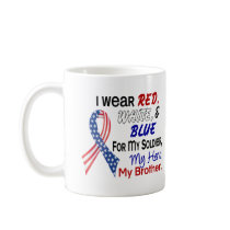 Red White Blue For My Brother Mug