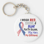 Red White Blue For My Girlfriend Keychains